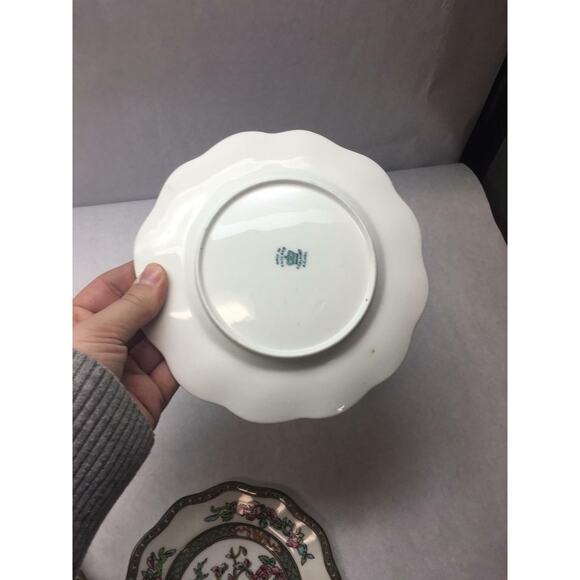 VINTAGE Coalport CHINA Indian Tree Pattern VARIOUS Plate Saucers SET 8 PIECE - Picture 9 of 12